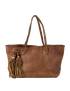 Vintage Bamboo Tassle Long Hobo, front view